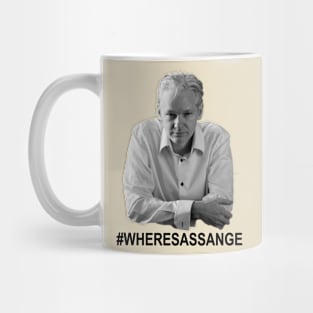 Portrait "Where's Assange" Mug